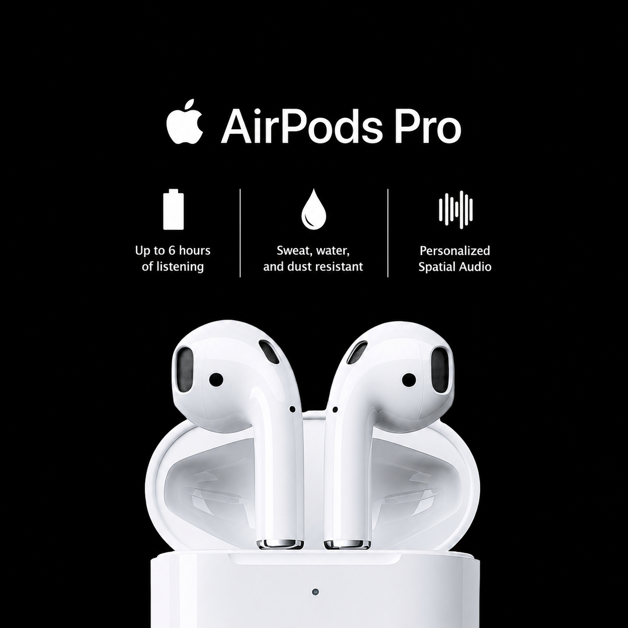 Apple AirPods Pro 3 Wireless Earbuds with Active Noise Cancellation