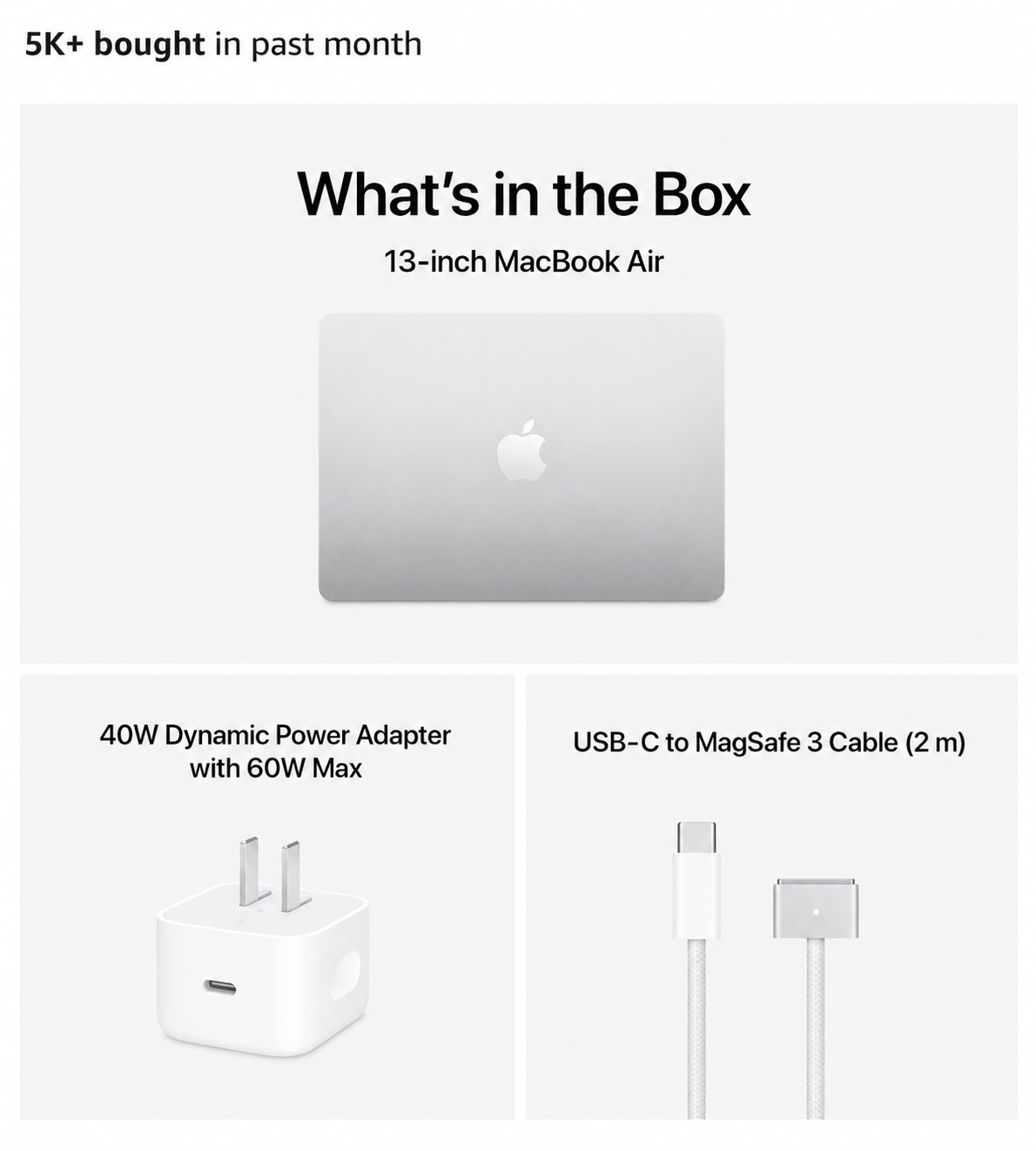 Apple (2026)MacBook Air 13-inch Laptop with M5 chip: Built for AI, 13.6-inch Liquid Retina Display, 16GB Unified Memory