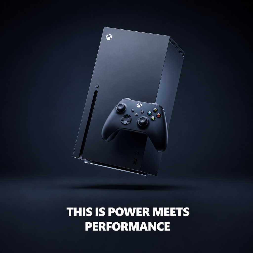 Xbox Series X - Gaming Console - 1TB SSD - Includes Wireless Controller - 4K Gaming - 120FPS - Carbon Black