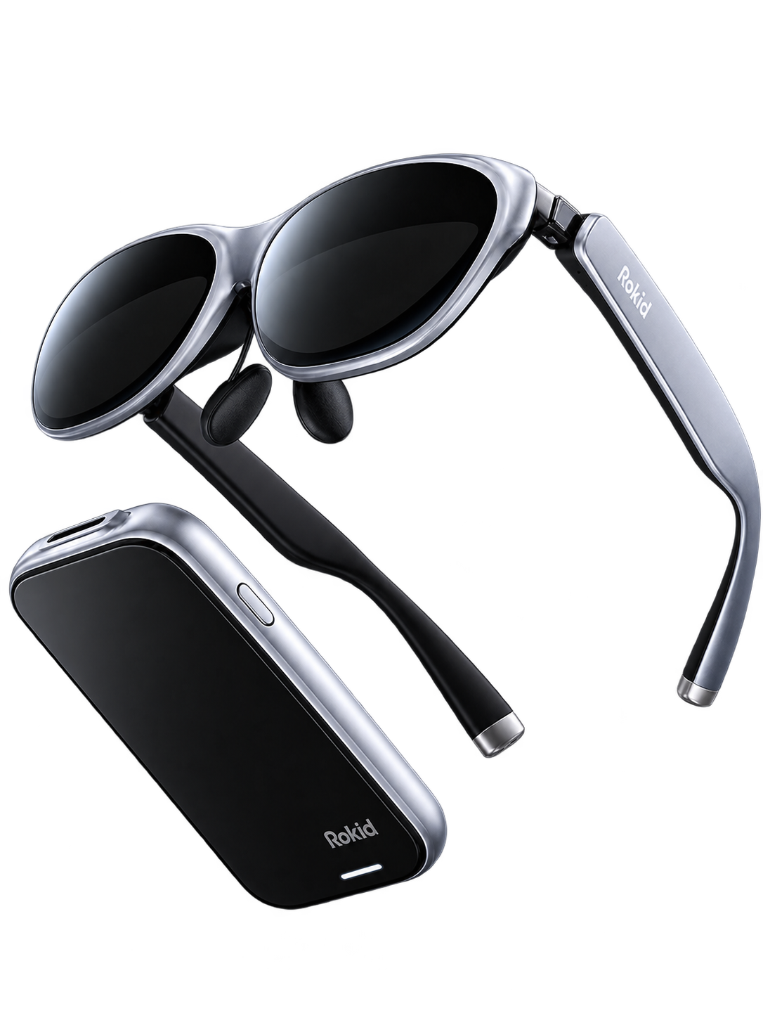 Rokid AR Max 2 Glasses (No 3DoF), AR Spatial, 300" 120Hz Ultra-HD Steam Deck, ROG, Mac, PC, Android & iOS Wearable