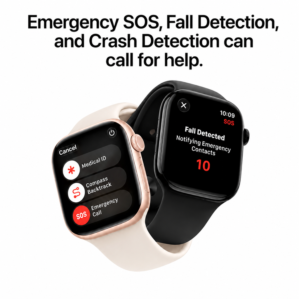 Apple Watch Series 11 [GPS 42mm] Smartwatch , Water Resistant Light Blush Sport Band - S/M